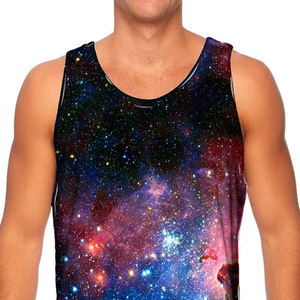 PUFFIN SPORTS Débardeur Homme Haute Qualité en Polyester/Coton Séchage Rapide Couleur Unie Devant pour Gym Entraînement Fitness Style Urbain - Product Image 5