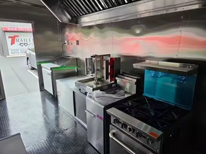 Food Truck Trailer Street Mobile Food Cart Outdoor Kitchen Fast Food Truck with Cooking Equipment for Sale Milk Restaurant Truck - Product Image 3