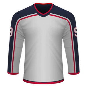 Nouveau maillot personnalisable Ensemble de maillots de hockey sur glace en polyester pour hommes Vêtements de sport imprimés par sublimation en gros - Product Image 6