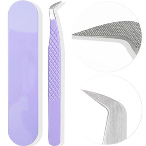 Pince à cils à pointe en Fiber pour Extension de cils, pince à épiler professionnelle pour artiste, Kit de travail technique, outils-pince à cils de meilleur Volume - Product Image 1