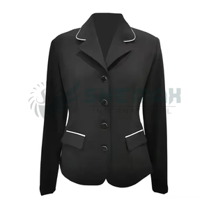 Se vende chaqueta Ecuestre para mujer diseñada con forro resistente a la humedad de tela elástica ajustada y aspecto clásico - Product Image 6