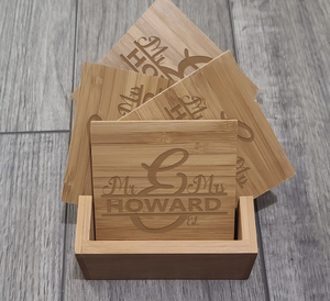 Posavasos de madera para decoración de hotel de lujo, Juego de 4 posavasos de madera para Decoración de mesa o cabina - Product Image 3