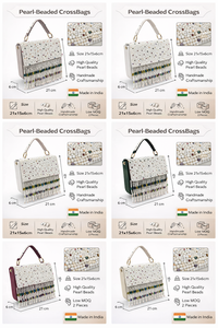 Luxury Embroidery Pearl <b>Beaded</b> Handbag Handmade Crystal Tassel Fringe Evening Clutch Elegant Wedding Party <b>Purse</b> Designer Summer - Product Image 6