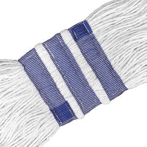 Serpillère industrielle écologique Kentucky à extrémité coupée avec essoreur intégré, boucle en fil à haute absorption et clip en plastique - Product Image 6