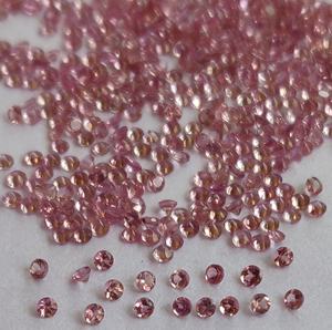 Tourmaline rose naturelle 1 mm, taille ronde facettée, qualité supérieure - Tourmaline rose facettée en vrac - Product Image 4