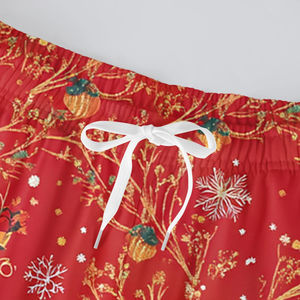 กางเกงวอร์มคริสต์มาสผู้ชาย โพลีเอสเตอร์ สัมผัสนุ่มสบาย กางเกงลำลองสำหรับวันหยุด - Product Image 6