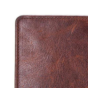 Portefeuille mince en cuir véritable pour hommes marron noir fort magnétique RFID bloquant une pince à billets Logo personnalisé imprimé accessoire de mode - Product Image 6