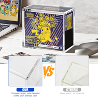 Boîte de rangement pour collection Elite Trainer Pokem avec couvercle à fermeture magnétique, en acrylique 6MM, protection UV 99%, pack booster ETB