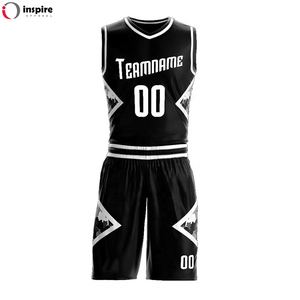 Fabrication de la meilleure qualité, OEM, ensemble d'uniformes de basket-ball personnalisés sublimés réversibles en gros par Inspire Apparel - Product Image 2