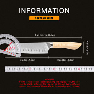 Vente en gros de commandes en gros personnalisées OEM ODM service professionnel couteau japonais Damas couteau de chef avec manche en bois couteau de cuisine - Product Image 3