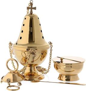Quemador de Incienso Moderno de Aluminio Fundido, Diseño Mubkhar, Accesorios de Fragancia para el Hogar y el Vestíbulo del Hotel, de la India - Product Image 3