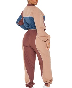 Conjunto de cortavientos para mujer personalizado de alta calidad de talla grande, chándal de poliéster, cortavientos transpirable al agua, rompevientos para mujer a la venta - Product Image 2