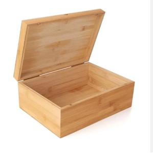 กล่องเก็บไม้ไม้ไผ่ธรรมชาติ - Product Image 1