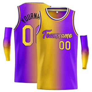 Uniforme à séchage rapide propres conceptions maillot de basket-ball maillot de basket-ball Sublimation tissu respirant 100% tissu Polyester - Product Image 5