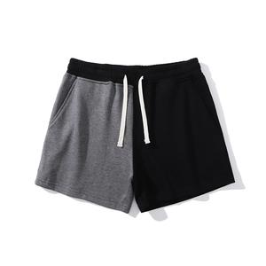 Short de sport unisexe personnalisé pour hommes, en coton respirant, séchage rapide, tendance, tricoté, taille moyenne, couleurs contrastées - Product Image 2