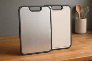 Tabla de Cortar de Acero Inoxidable: Tabla de Preparación de Cocina Personalizada - Product Image 4