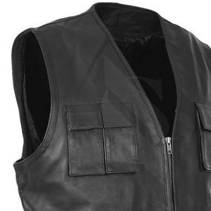 <b>Men's</b> Breathable Winter Warm <b>Leather</b> <b>Vest</b> for Casual Wear Reasonable Price with Low MOQ for Outer Wear - Product Image 6