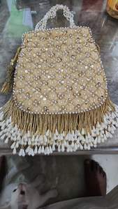 2023 fait à la main femmes luxe à la mode fête mariage Banquet paillettes paillettes brodé perlé pochette sacs à main - Product Image 2