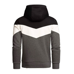 Pull à capuche en tricot personnalisé doublé anti-rides de haute qualité pour l'hiver avec strass pour hommes - Product Image 2