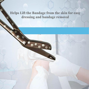 Ciseaux opératoires de meilleure qualité Ciseaux à pansement chirurgical à usage unique en acier métallique à sonde latérale pour usage hospitalier - Product Image 4