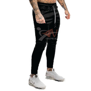 กางเกงวิ่งออกกำลังกายผู้ชายสไตล์ลำลองทำจากผ้าฝ้ายน้ำหนักเบาพิมพ์โลโก้ได้ตามต้องการ - Product Image 2