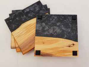 Luxury Handcrafted Wooden Coaster <b>Set</b> Boxes and Wall Signs for Hotels and Restaurants Premium Wood Crafts - Product Image 2