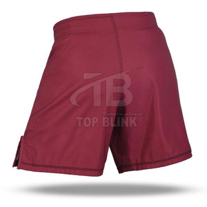 Vente chaude 100% Polyester MMA Shorts Couleur Personnalisée Style Sportif Motif Solide Taille Moyenne Fermeture Élastique Vêtements D'entraînement - Product Image 5