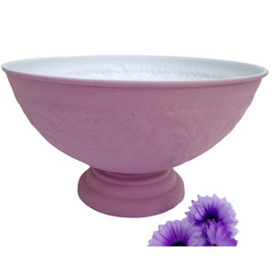 Vaisselle en métal rond bol de service couleur rose saladiers pour cuisine vaisselle personnalisé à la main en vrac - Product Image 1