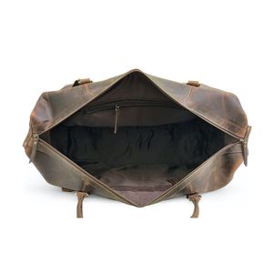 Sac de sport de week-end en cuir Buffalo Traveler Bagages de qualité supérieure pour le voyage - Product Image 3