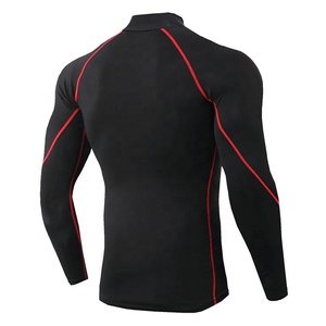 Haut de compression à col roulé pour homme, vêtements de sport personnalisables pour la salle de sport, design respirant - Product Image 3