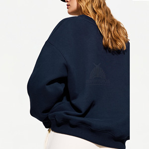 Sudadera de Cuello Redondo para Mujer, la Más Popular, Informal, 100% Algodón, Personalizable, ODM, Frente, Temporada de Invierno - Product Image 3