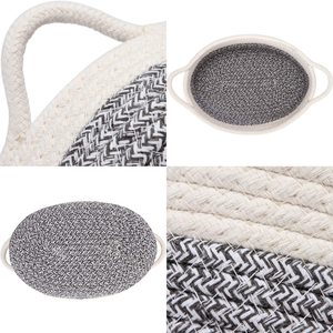 Durable <b>Basket</b> Cotton <b>Rope</b>, Large Blanket <b>Basket</b> <b>Laundry</b> Hamper for Throws, Pillows, Blanket OEM Made in Vietnam - Product Image 4