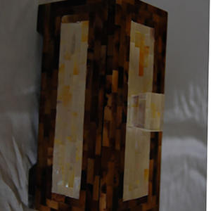 เครื่องประดับเปลือกหอยกล่องไม้สี่เหลี่ยมแบบพิเศษฝังลวดลายงานฝีมือสำหรับงานแต่งงาน - Product Image 3