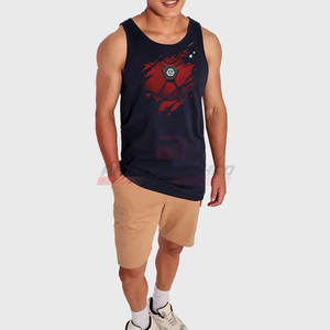 Camiseta sin mangas para hombre de la mejor oferta, ropa deportiva ajustada de alta calidad, estilo informal de punto, método de tejido transpirable - Product Image 3