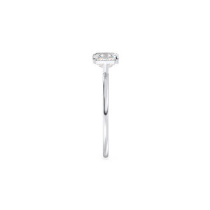 Bagues de fiançailles et de promesse REYES, design personnalisé, diamant de laboratoire cultivé en CVD taille Asscher de 1,12 carat, or massif 14 carats, certifié IGI. - Product Image 5