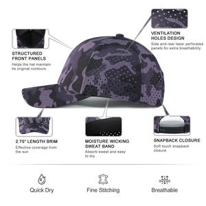 Gorras de Golf Más Vendidas con MOQ Bajo para Adultos, Color Personalizado, Último Diseño, Gorras de Golf a Bajo Precio - Product Image 5