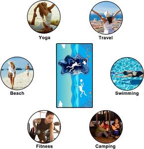 Toalla de Playa de Microfibra Suave, Ecológica, de Secado Rápido y Súper Absorbente, para Todas las Temporadas, con Estampado Colorido Personalizado de la Marca <span class=keywords><strong>Lenna</strong></span> - Product Image 6