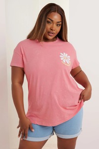 Camiseta de mujer con estampado de lavado ácido de punto de algodón 100% de alta calidad para OEM/ODM ropa de talla grande tela personalizable de Bangladesh - Product Image 3