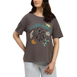 T-shirt graphique pour femmes en coton personnalisé vintage t-shirt personnalisé impression de t-shirt blanc pour femmes du Bangladesh vente en gros - Product Image 1