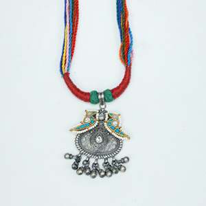 Colgante de Plata 925 Anokhi con Motivo de Loro Dori Multicolor, Engaste de Turquesa, Material de Oro Rosa, Abalorio con Patrón Numérico - Product Image 5