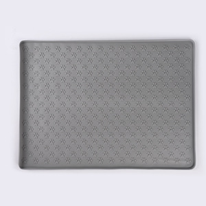Portable Étanche Silicone Pet chat <span class=keywords><strong>Chien</strong></span> <span class=keywords><strong>anti</strong></span>-<span class=keywords><strong>débordement</strong></span> Bol Tapis <span class=keywords><strong>pour</strong></span> Nourriture et Eau Alimentaire Tapis Antidérapant <span class=keywords><strong>Chien</strong></span> Tapis D'alimentation - Product Image 1