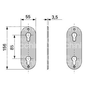 COUVERCLE DE SERRURE: 868P - Product Image 1