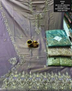 Trajes de moda india bordados a mano sin costuras de diseñador moderno para mujeres elegantes para fiestas de estilo tradicional - Product Image 3