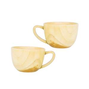 Taza elegante Vintage ligera hecha a mano de madera de teca, taza duradera ecológica para café diario y disfrute portátil de té - Product Image 1