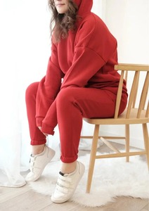 Ensembles de vêtements pour femmes en gros 2 pièces Terry pantalons de survêtement à capuche et sweat à capuche zippé printemps 2025 costumes de jogging à la mode - Product Image 6