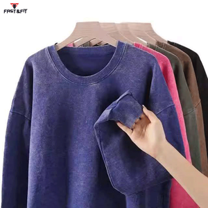 Sweat-shirt à capuche tendance, nouvelle mode d'hiver, respirant, séchage rapide, impression numérique, logo personnalisé, uni, teinture unie, épaules tombantes - Product Image 6