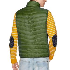 Gilet matelassé avec logo personnalisé pour hommes Gilets d'hiver rembourrés en duvet Gilet à bulles pour hommes Veste en duvet sans manches pour hommes Gilet matelassé chaud OEM - Product Image 5