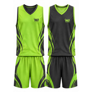 Tenue de basketball légère en tissu respirant, vêtements de sport confortables, ensemble de jeu personnalisé, uniforme de basketball - Product Image 1