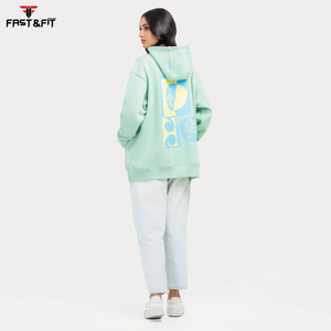 เสื้อฮู้ดถักสำหรับผู้หญิงเสื้อสเวตเตอร์มีฮู้ดผ้าถักแบบลำลองระบายระบายอากาศได้เป็นมิตรกับสิ่งแวดล้อม - Product Image 6