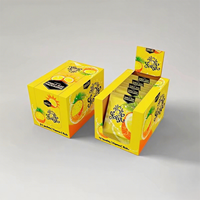 Boîtes de présentation de comptoir en carton biodégradable personnalisées logo imprimé pour l'emballage de barre de protéine de lactosérum chocolat collation UV pour les aliments